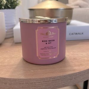 B&BW Rose Water & Ivy 3 wick Candle